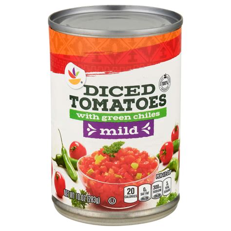 Save On Giant Diced Tomatoes With Mild Green Chiles Order Online