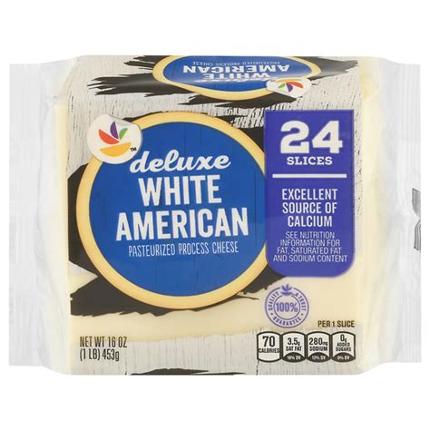 Save On Our Brand Deluxe White American Cheese Slices 24 Ct Order Online Delivery Martin S