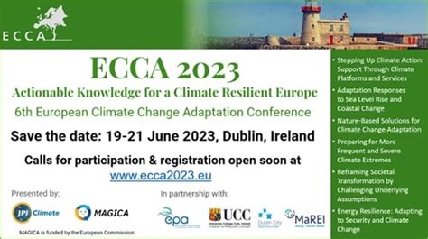 Save The Date For Ecca 2023 June 19Th 21St Dublin Ireland Jpi Climate Save The Date For Ecca 2023 June 19Th 21St Dublin Ireland Jpi Climate