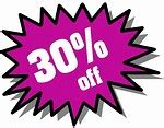 Savings Free Stock Photo Purple 30 Percent Off Stickers 973