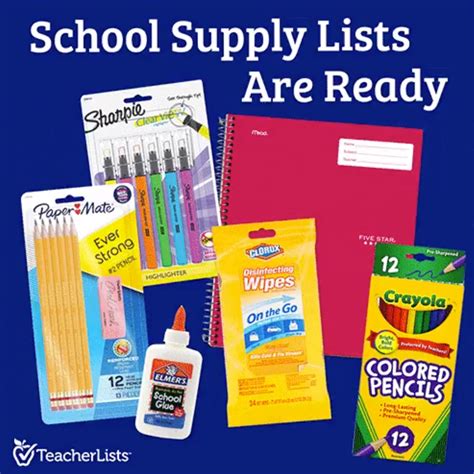 School Supply Lists K 5 School Supplies