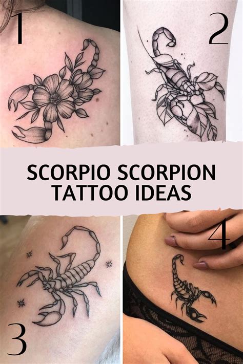 Scorpio Zodiac Sign Tattoos For Females Unleash Your Intense