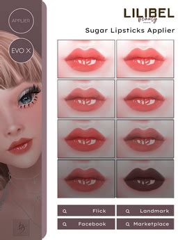 Second Life Marketplace Lb Sugar Lipsticks Applier Evox Second Life Marketplace Lb Sugar Lipsticks Applier Evox