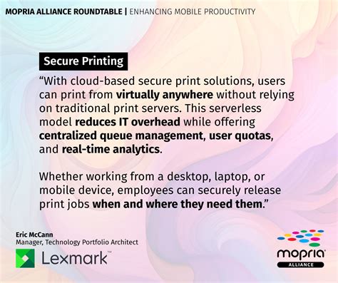 Secure Print Serverless Cloud Printing Mobile Printing