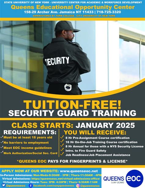 Security Guard Training Program Suny Queens Educational Opportunity Center