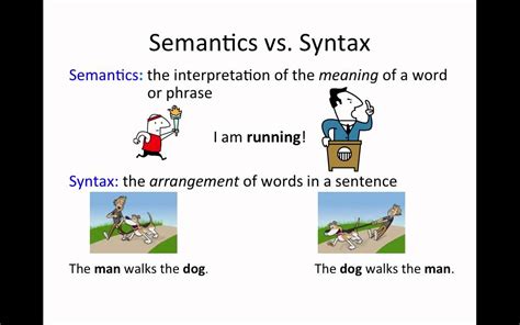 Semantic vs Syntactic Differences