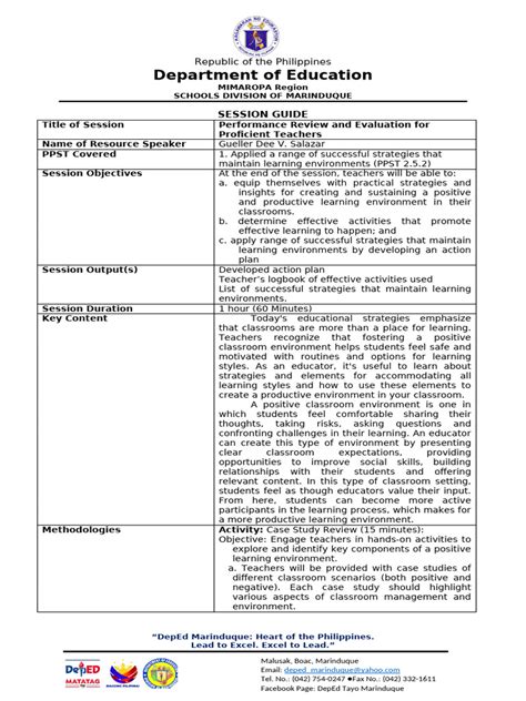 Session Guide Performance Review And Evaluation Pdf Session Guide Performance Review And Evaluation Pdf