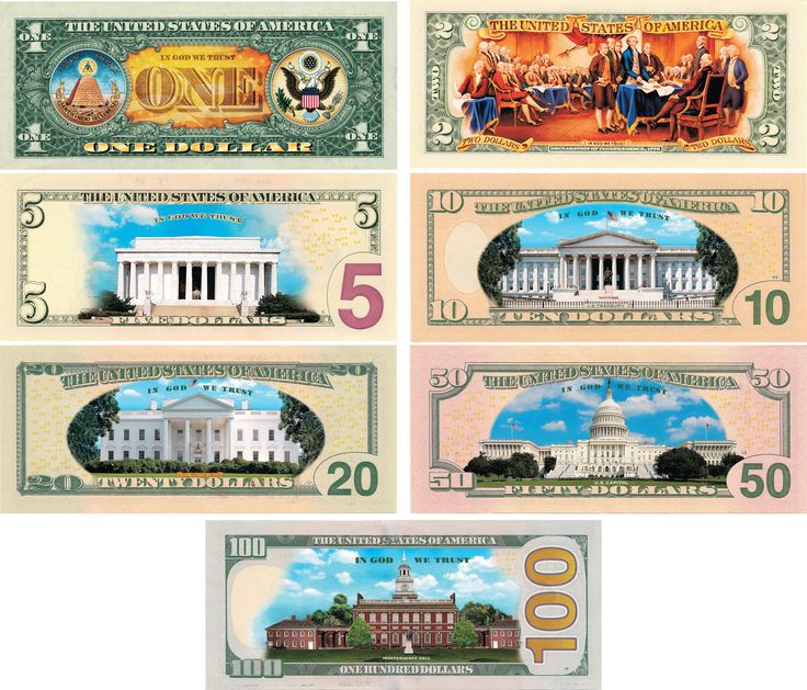 Set Of All 7 Colorized 2 Sided U S Bills Currency 1 2 5 10 20 Set Of All 7 Colorized 2 Sided U S Bills Currency 1 2 5 10 20