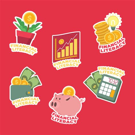 Set Of Financial Literacy Stickers 7407164 Vector Art At Vecteezy Set Of Financial Literacy Stickers 7407164 Vector Art At Vecteezy