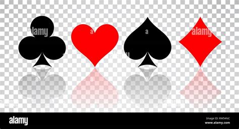 Set Of Hearts Spades Clubs And Diamonds Ace Vector Image
