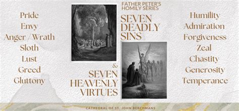 Seven Deadly Sins And Seven Heavenly Virtues Cathedral Of St John