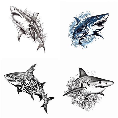 Shark Tattoo Simple Shark Tattoo Tattoo Flash Digital Download Shark