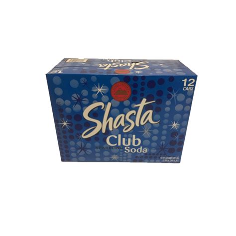 Shasta Club Soda 12Oz Cans 12 Pack Low Sodium Shasta Club Soda 12Oz Cans 12 Pack Low Sodium Sparkling Water Club Soda 12 Pack