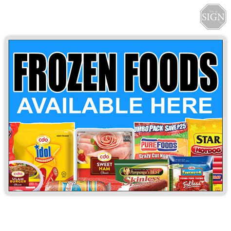 Shop Frozen Foods Signage Online Lazada Com Ph