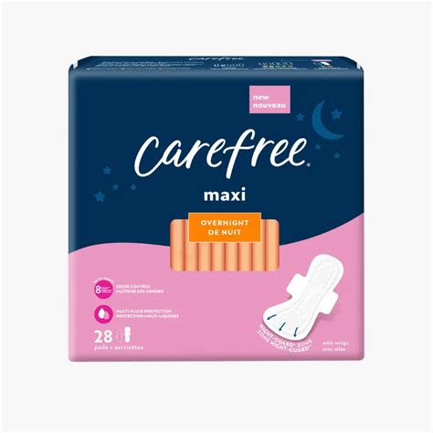 Shop Overnight Maxi Pads For Heavy Periods Stayfree Carefree