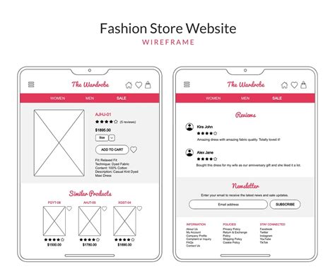 Shopping Website Wireframe Template Visme Shopping Website Wireframe Template Visme