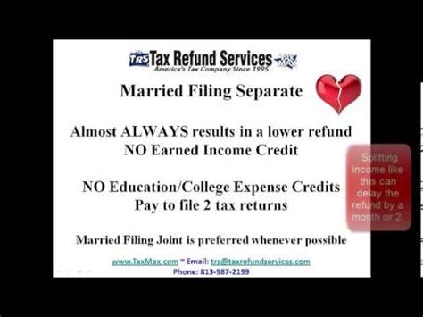 Should I File As Married Filing Separate Or Head Of Household Youtube