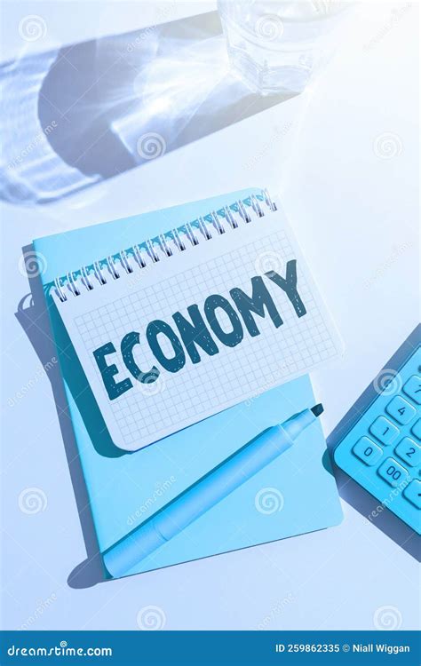 Sign Displaying Economy Business Showcase The System Of How Money Is