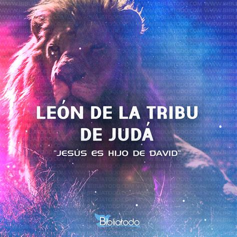 Significado De Le N De La Tribu De Jud Nombres De Jes S