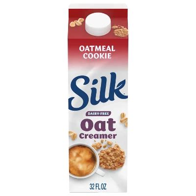 Silk Dairy Free Oatmeal Cookie Oat Milk Coffee Creamer 32 Fl Oz Albertsons