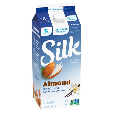 Silk Light Vanilla Almond Milk Shop Milk At H E B
