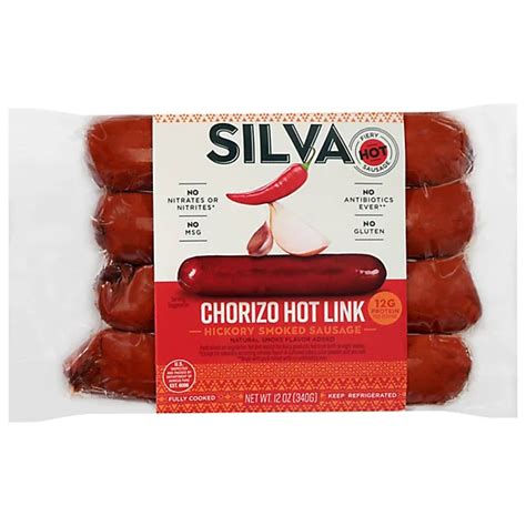 Silva Sausage Chorizo Hot Link 12 Oz Pavilions