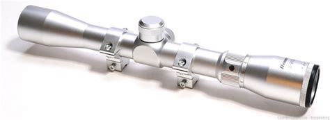 Silver Scope 3 9X32 Rifle Scope Silver Finish Dovetail Rings For Ruger 10 22 Marlin 60 More Aluminum Alloy Scope 4 Plex Reticle