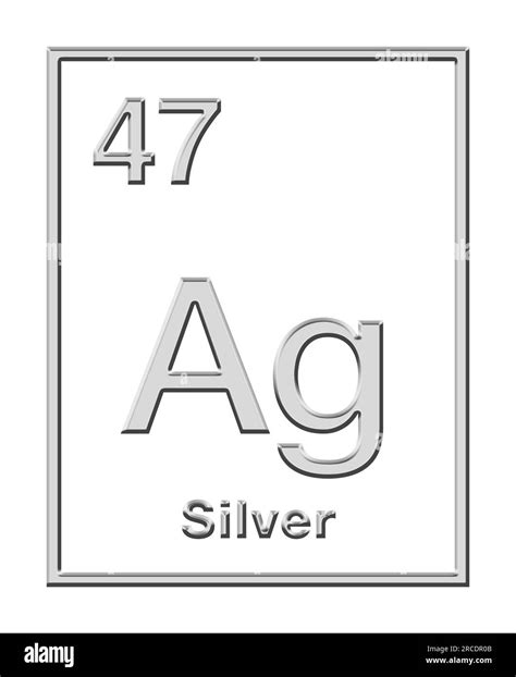 Silver Symbol Ag Chemical Element Of The Periodic Table Stock Silver Symbol Ag Chemical Element Of The Periodic Table Stock