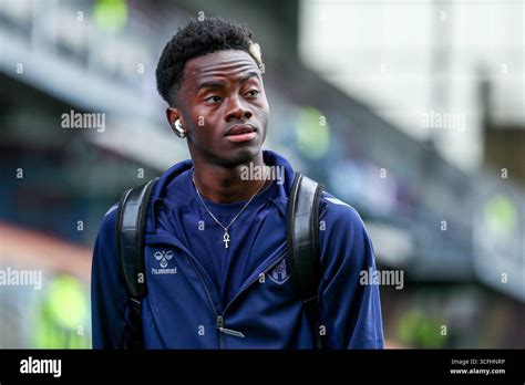 Simon Adingra Of Sunderland Arrives At Stadium Ahead Of The Premier