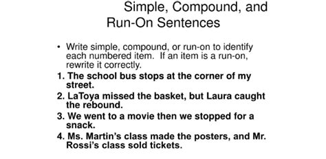 Simple Compound And Run On Sentences Quiz Attempts 4702 Trivia