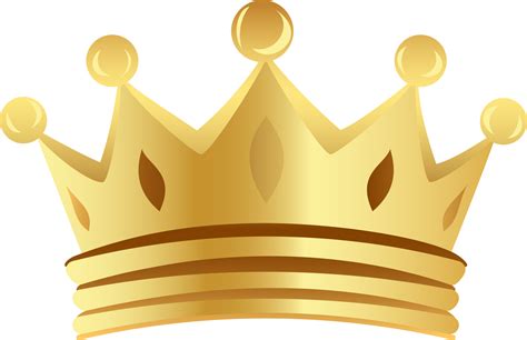 Simple Golden Crown Icon Vector Illustration 24661405 Png
