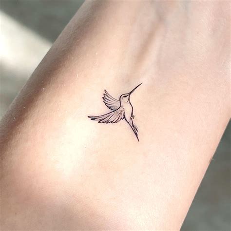 Simple Hummingbird Tattoo