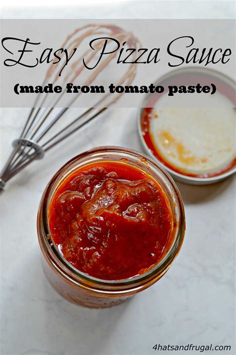 Simple Pizza Sauce With Tomato Paste