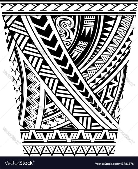 Simple Polynesian Tribal Tattoo Design On Stock Vector Royalty Free