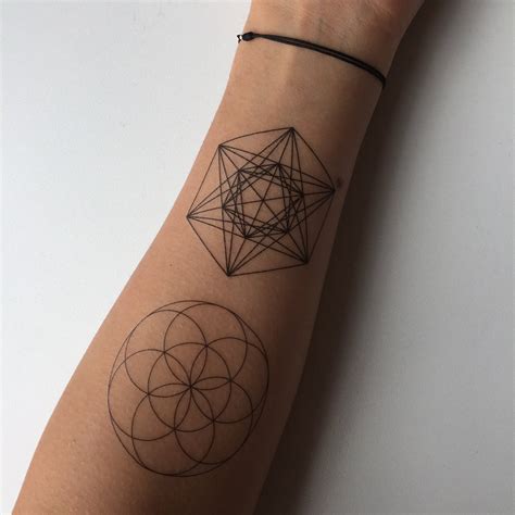Simple Sacred Geometry Tattoos