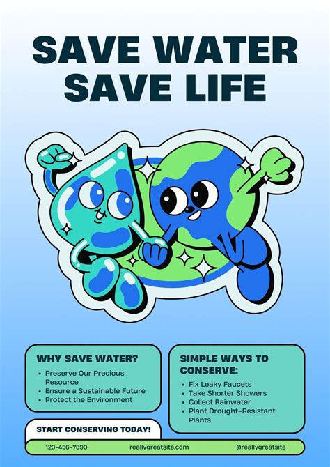 Simple Save Water Poster