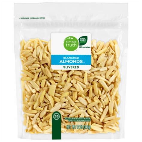 Simple Truth Slivered Blanched Almonds 12 Oz Mariano S Simple Truth Slivered Blanched Almonds 12 Oz Mariano S