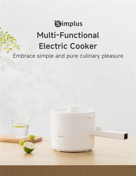 Simplus Rice Cooker Electric Cooker Pot Multifunctional Electric Cooker