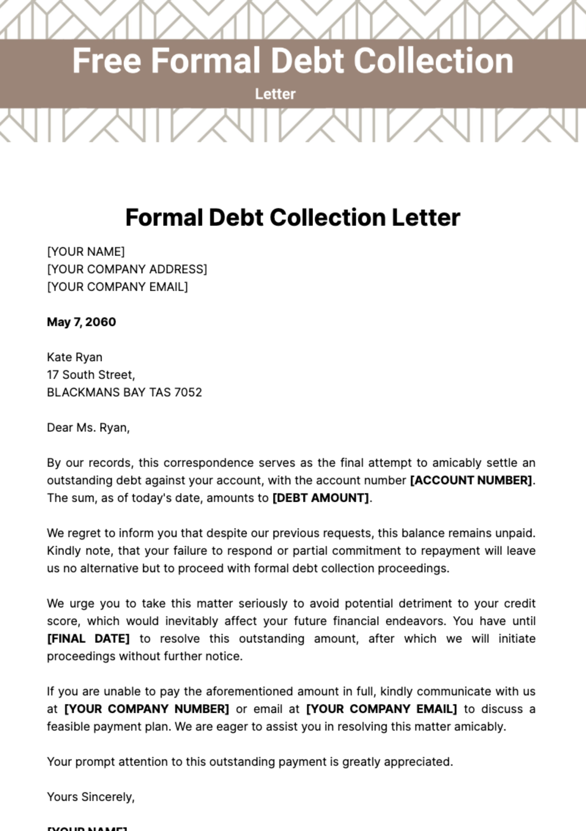 Sincerely Synonym Formal Letter Collection Letter Template Collection