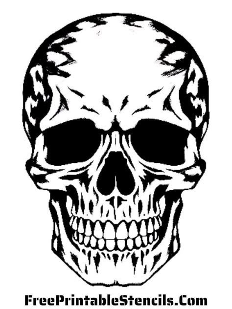 Skull Clipart For Stencils
