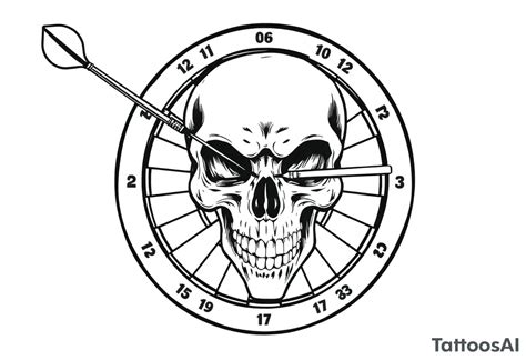 Skull Dart Board Darts Tattoo Idea Tattoosai Skull Dart Board Darts Tattoo Idea Tattoosai