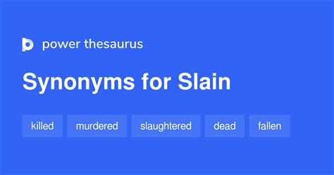 Slain Synonym