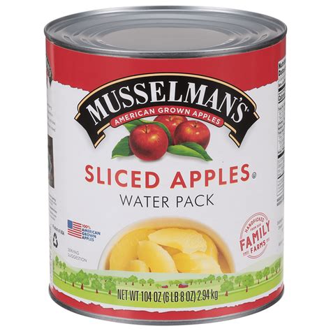 Sliced Apples In Water 104 Oz Knouse Foodservice