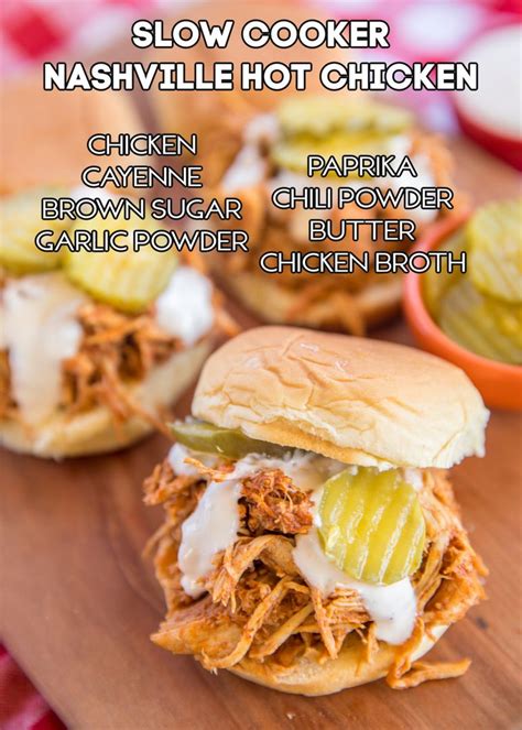 Slow Cooker Nashville Hot Chicken Plain Chicken Nashville Hot