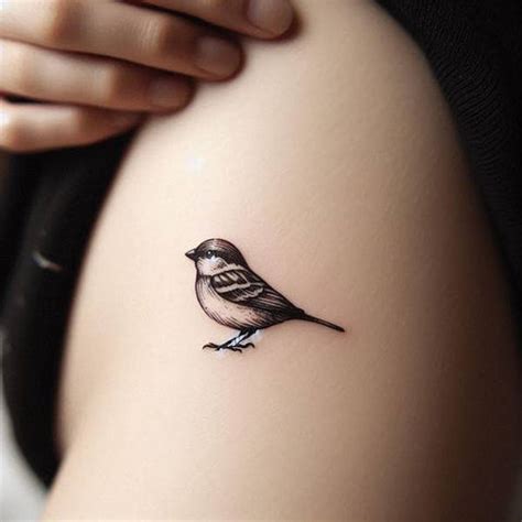 Small Sparrow Tattoo Etsy