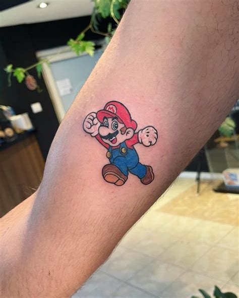 Small Super Mario Tattoo By Michael Tattoo Tattoogrid Net