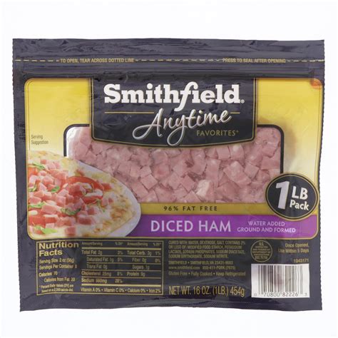Smithfield Anytime Favorites Diced Ham Shop Meat At H E B