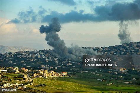 Smoke Over Lebanese Israeli Border
