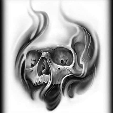 Smoke Skull Tattoo