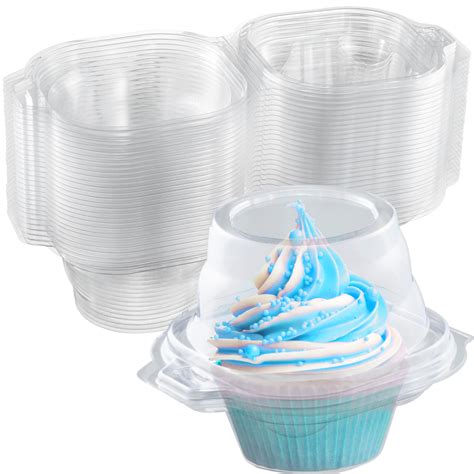 Snapklik Com Individual Cupcake Containers 25 Pack Clear Plastic Snapklik Com Individual Cupcake Containers 25 Pack Clear Plastic